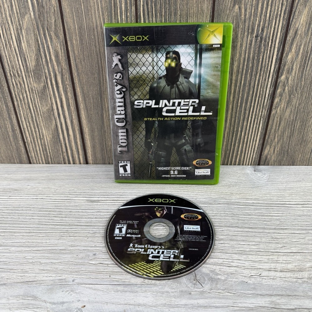 Splinter Cell - Microsoft Xbox (Used-Great condition, Tested, Classic Action)